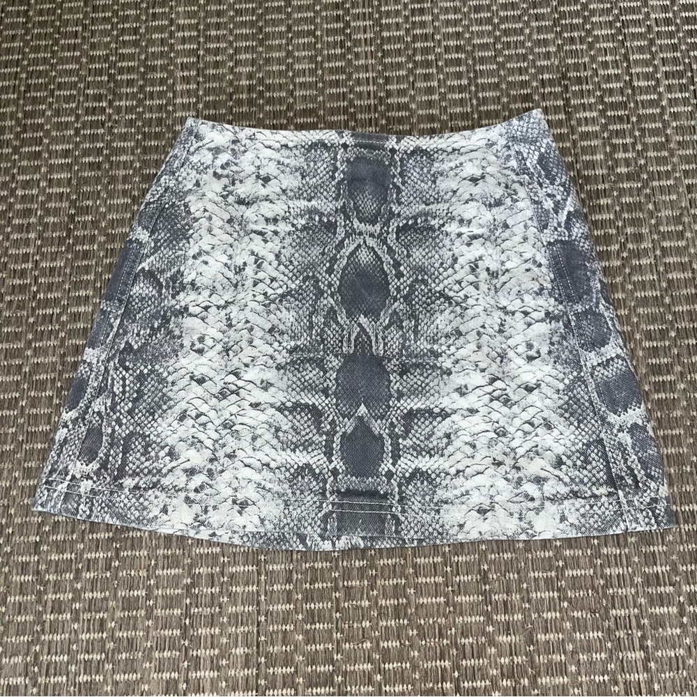 BDG Gray A-Line Mini Skirt Night Out